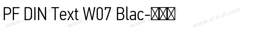 PF DIN Text W07 Blac字体转换 PF DIN Text W07 Blac字体转换
